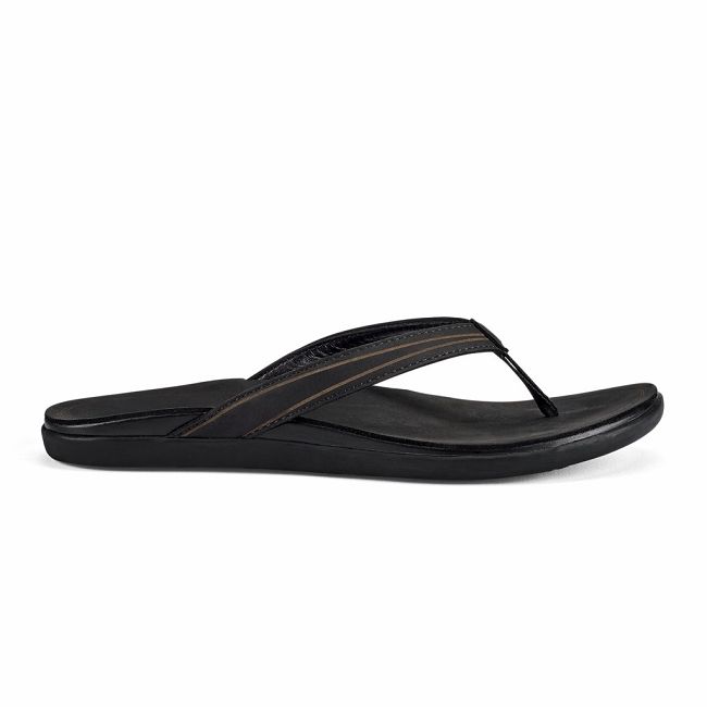 Olukai Women's Aukai Flip Flop - Black US938-506